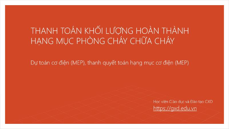 Muốn thanh toán hạng mục PCCC thì phải thực hiện đầy đủ các bước gì